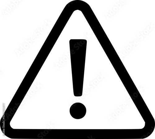 Warning Alert Icon Vector Illustration
