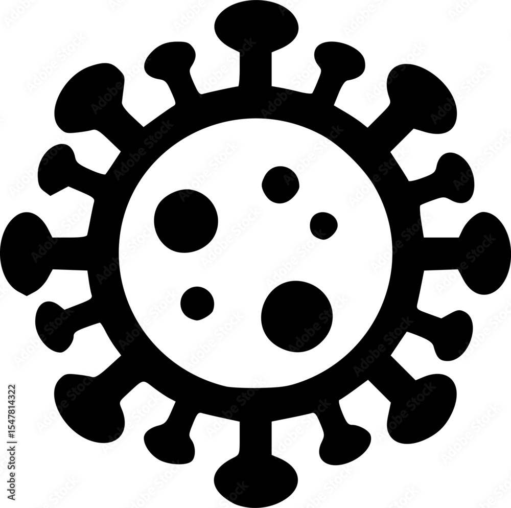 Obraz premium virus icon vector illustration 