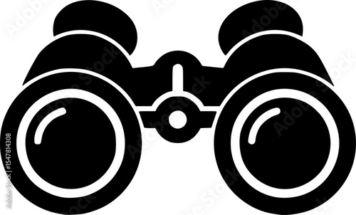 binocular icon vector illustration
