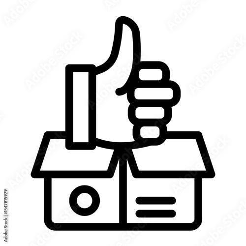 Product Quality Guarantee Icon Outline Style for New Items. (Outline Style)