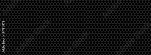 Black metal texture steel background. Perforated sheet metal. vector