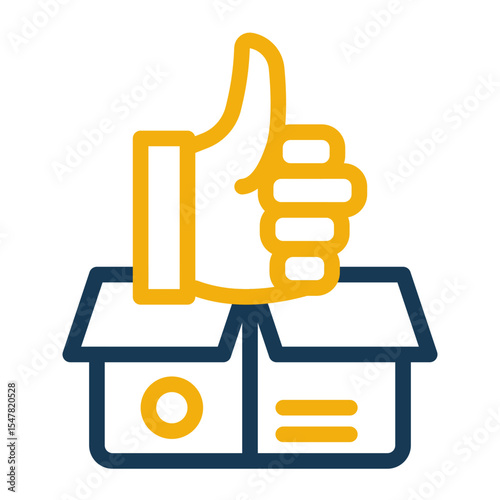 Product Quality Guarantee Icon Outline Color Style for New Items.