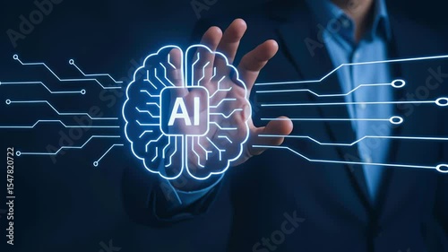 Artificial intelligence brain circuit and digital technology for automatic task processing in futuristic business innovation technology