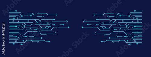 Abstract Futuristic Circuit Board Vector Set – High-Tech Digital PCB Design Elements for Technology Interfaces, Innovation Graphics, and Electronic Backgrounds”