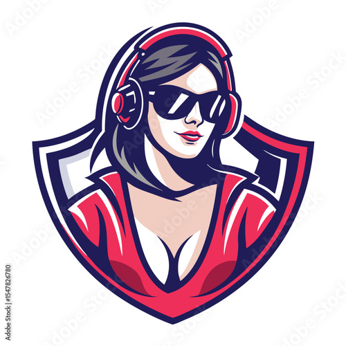 Woman with headphones and sunglasses (1)