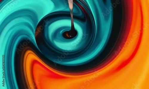 Abstract swirling colors in vibrant hues