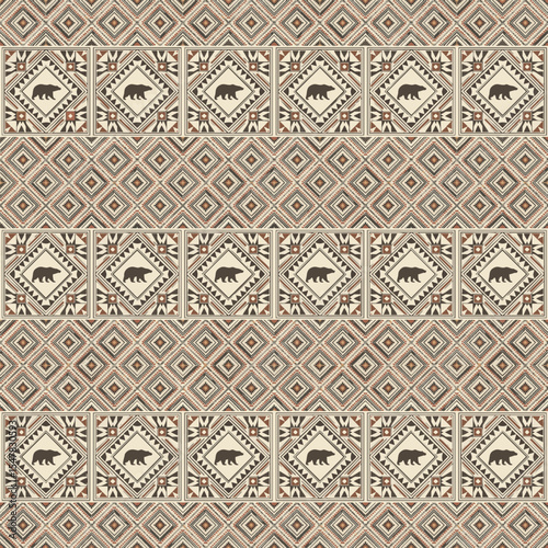seamless geometric ornamental vector pattern. abstract background