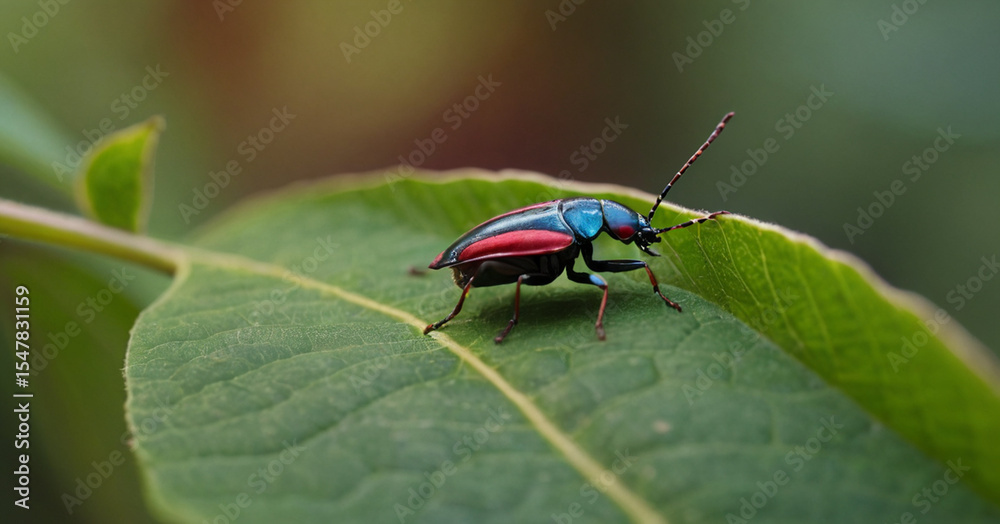Fototapeta premium ladybug on leaf