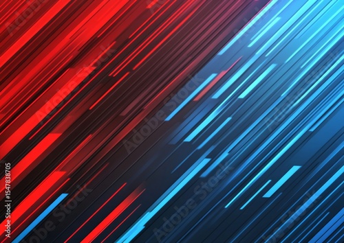 Abstract Diagonal Lines Background Red Blue Dynamic Energy