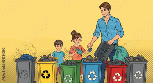 Family Recycling  Teaching Kids Sustainable Waste Management Practices