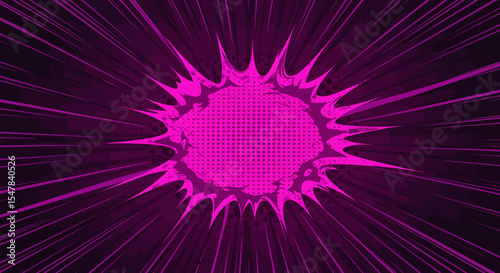 Abstract Purple Explosion Dynamic Radial Burst Graphic Design