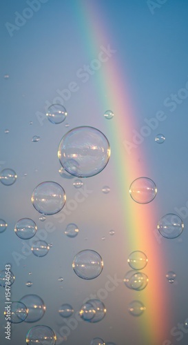 Wallpaper Mural Rainbow Bubbles A Colorful Display of Light and Reflection Torontodigital.ca