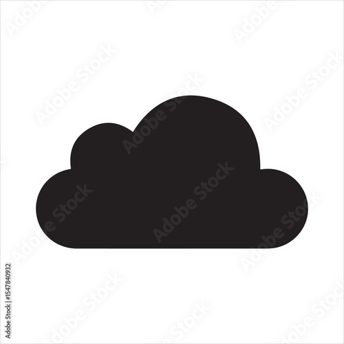 Cloud computing concept, an icon symbolizing internet technology for data storage and network communication