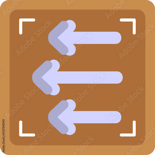Multiple Left Arrow Icon