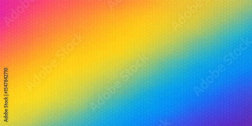 Abstract, colourful, and geometric rainbow lines form a vibrant, bright, and seamless pattern, perfect for an artistic light spectrum backdrop design