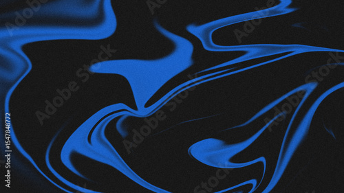 black and blue grainy background with fluid waves 