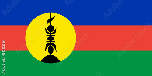 Vector illustration icon with a rectangle of three horizontal lines in blue, red and green. In the center of the icon is a yellow circle with a black pattern