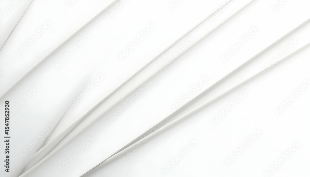 Obraz premium Abstract White Lines Creating Shadows on Clean Surface