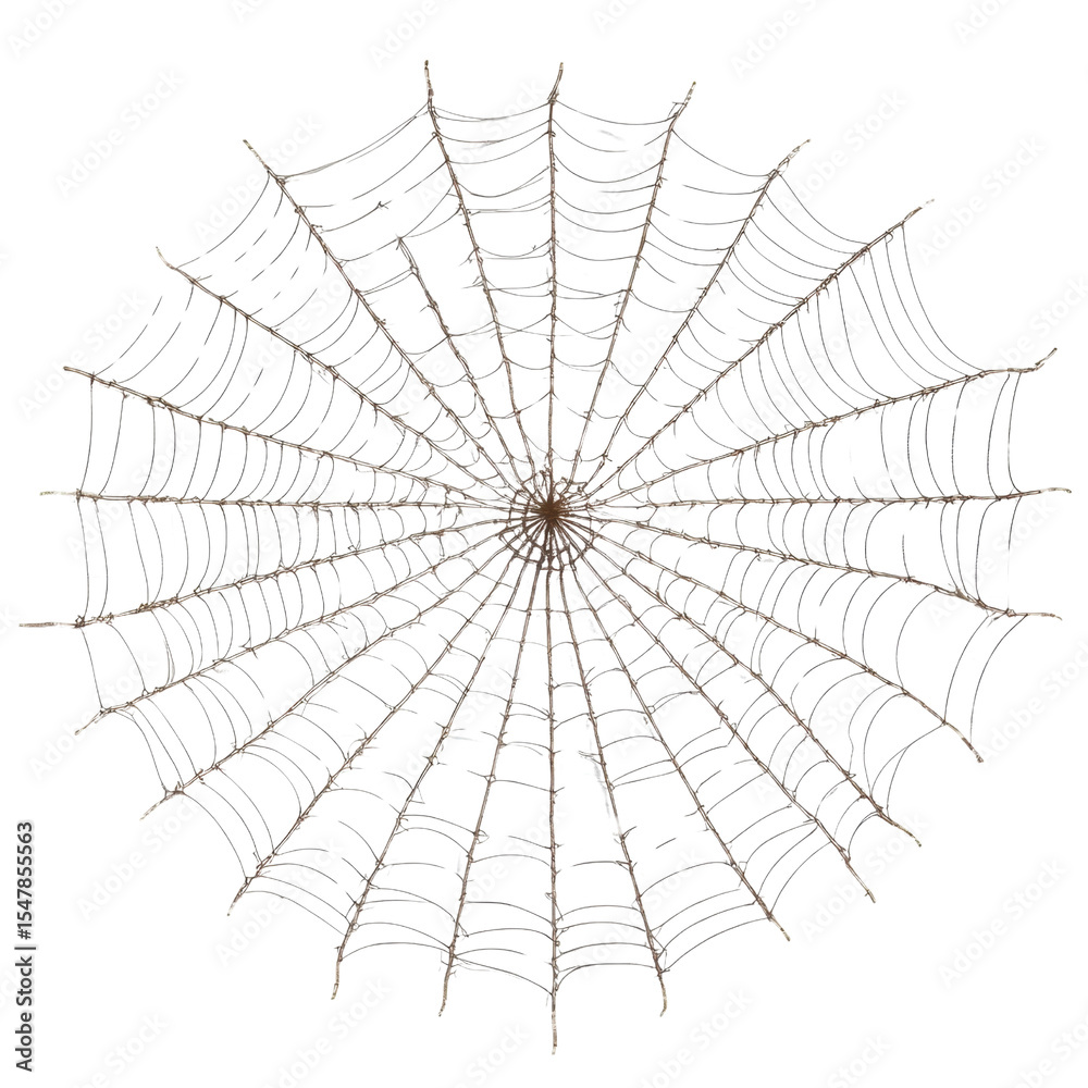 Obraz premium spider web isolated on transparent background cutout