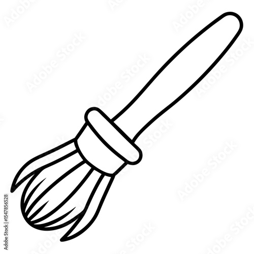 Brush line art vector