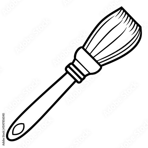 Brush line art vector