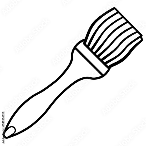 Brush line art vector