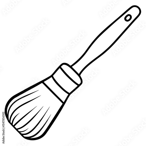 Brush line art vector