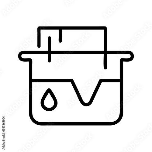 Resin vat with melting material and dripping liquid  