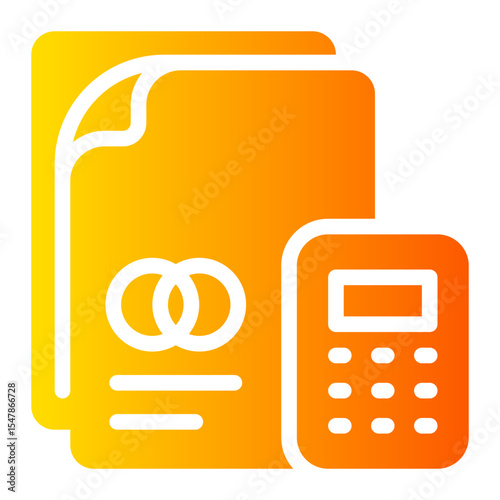 wedding cost gradient icon
