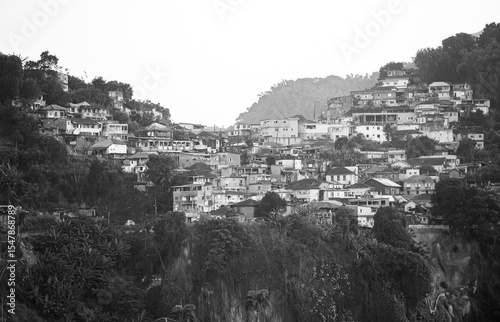Favela on the hills of Santos
