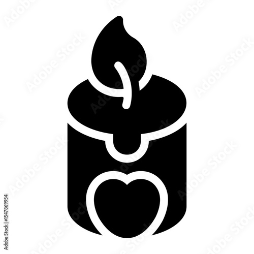 candle glyph icon