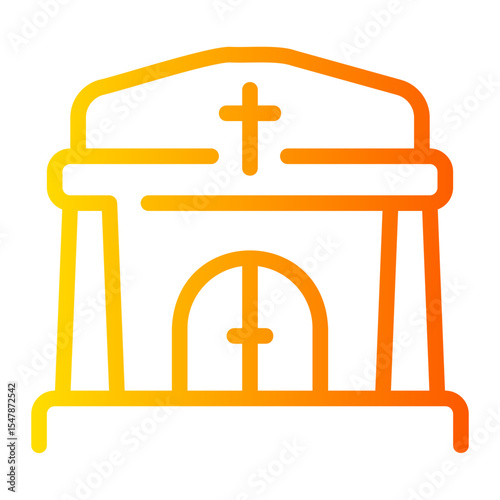 church gradient icon