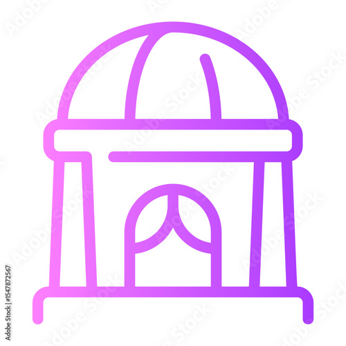city hall gradient icon