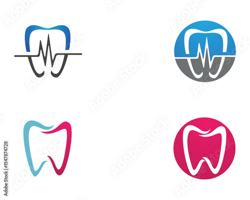 Dental care logo and symbols template icons