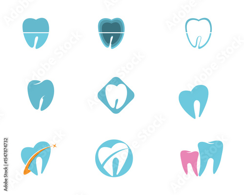 Dental care logo and symbols template icons