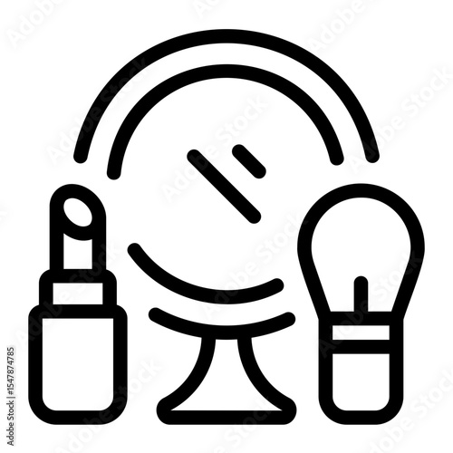 makeup line icon