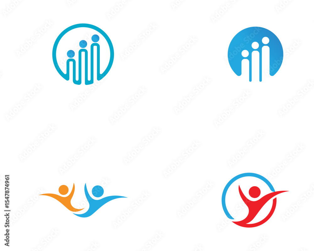 custom made wallpaper toronto digitalHuman character logo sign illustration vector design
