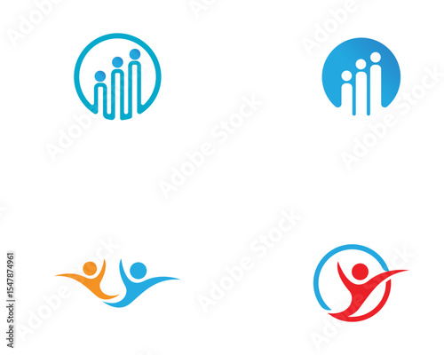 Wallpaper Mural Human character logo sign illustration vector design Torontodigital.ca
