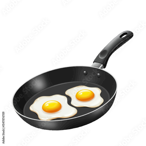 fried egg in a frying pan