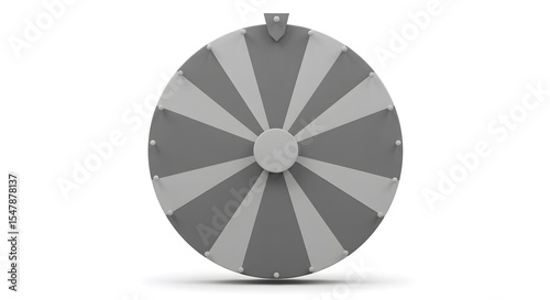 Obraz na płótnie Blank gray prize wheel isolated