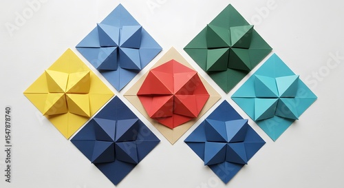Abstract Origami art 