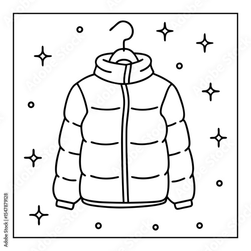 vector illustration of a coloring page