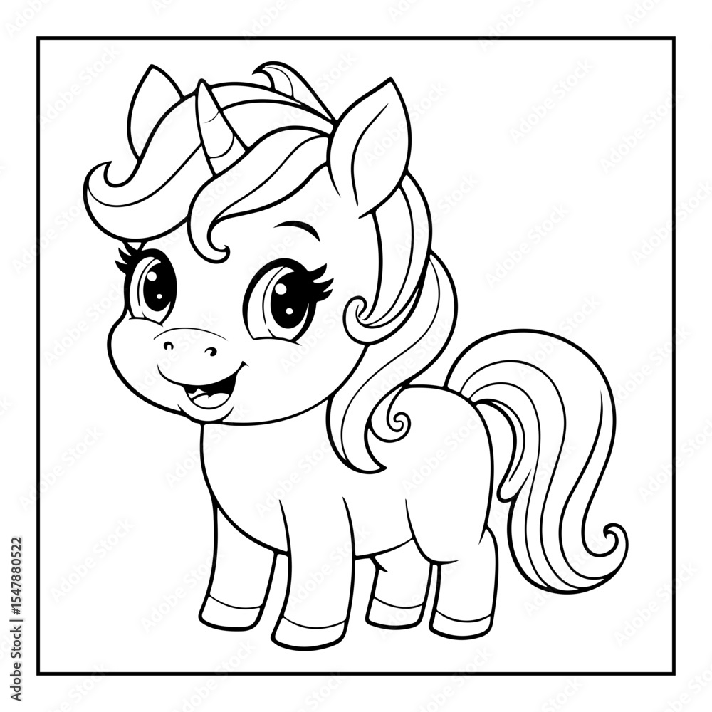 Fototapeta premium vector illustration of a coloring page