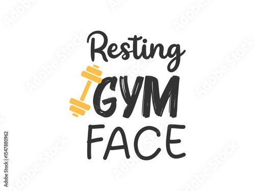 Resting gym face fierce look  fiercer workout tee
