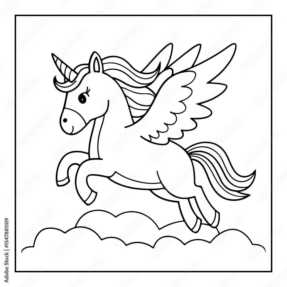 Fototapeta premium vector illustration of a coloring page