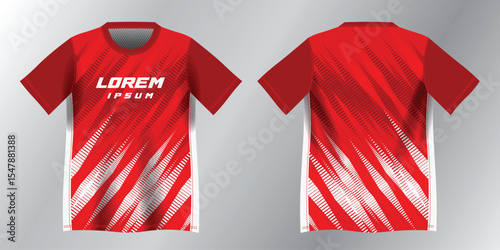 abstract red background pattern for sport jersey design mockup