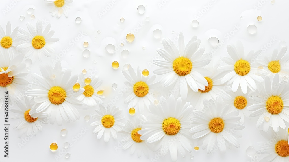 Obraz premium photograph chamomile on white