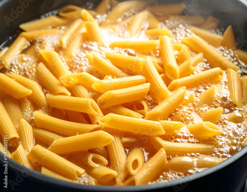 Spaghetti tagliatelle aliment boilingwater bubble boiling cooked water italian pasta rawfood pot creates meal preparation pot boiling pasta
