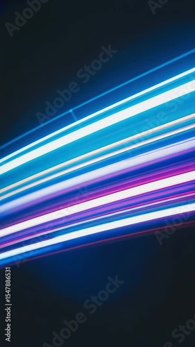 neon lights lines technology flow data vertical video