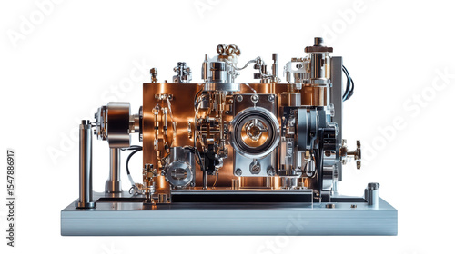 Miniature ion mobility spectrometer, Transparent background, PNG file
